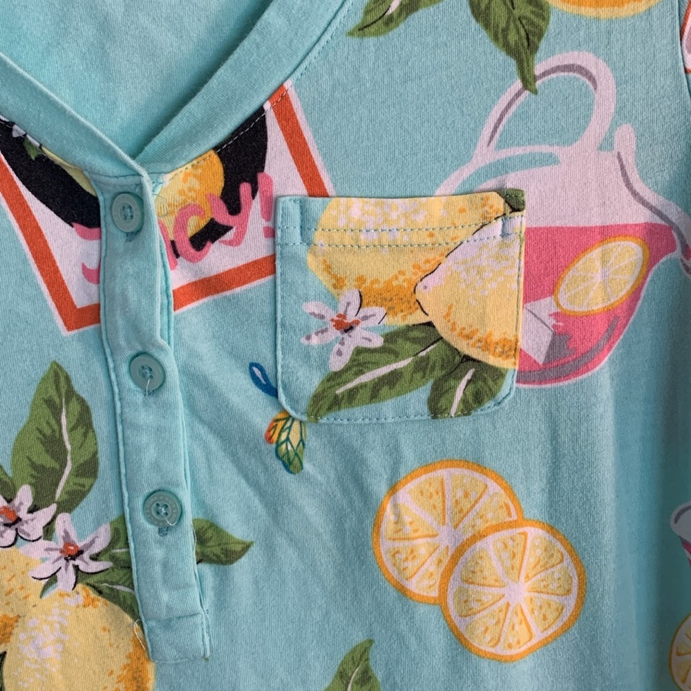 Nick and Nora lemonade pajama dress - Picture 4 of 6